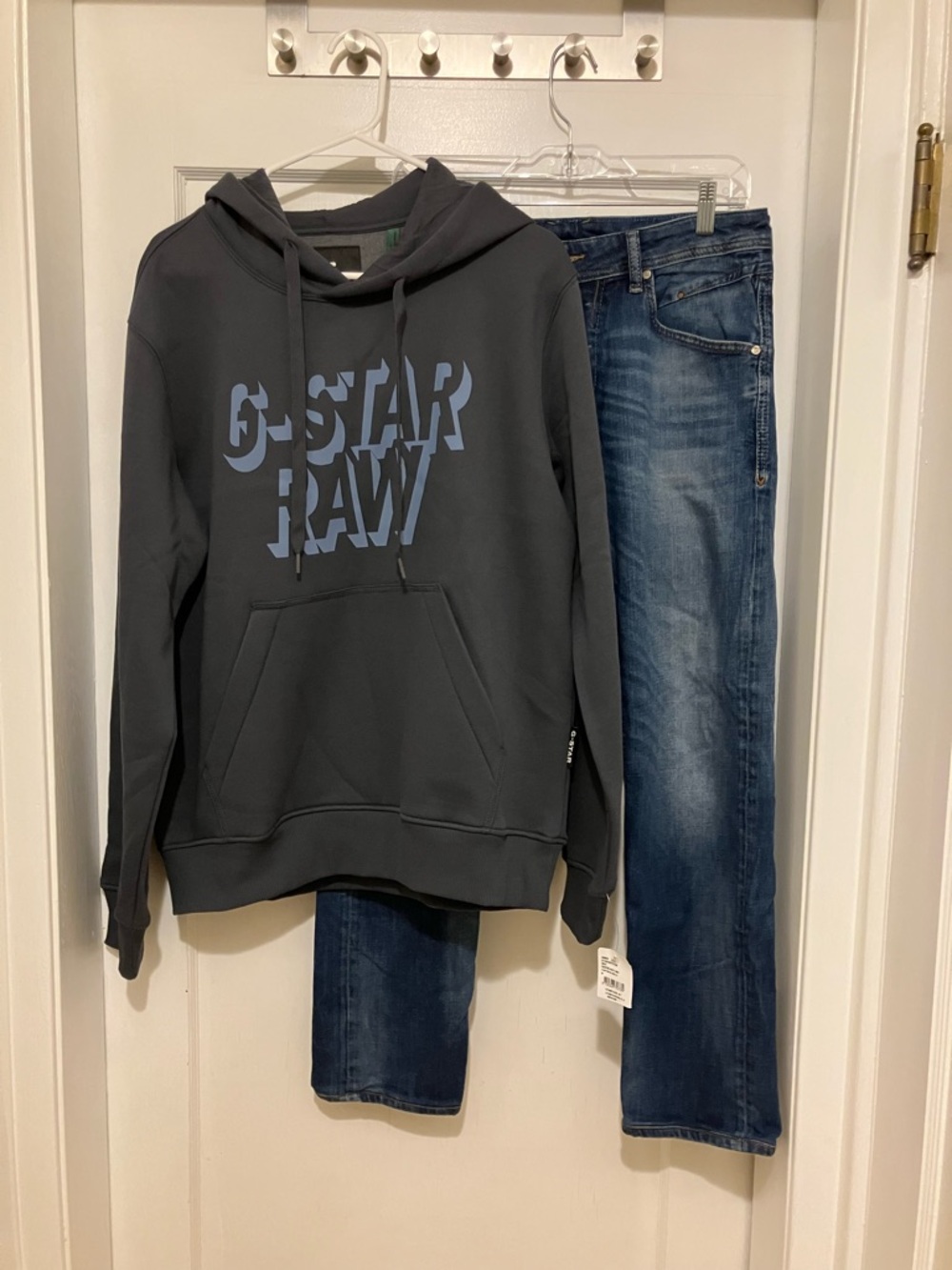 G-Star Slate Gray Hoodie & Diesel Jeans